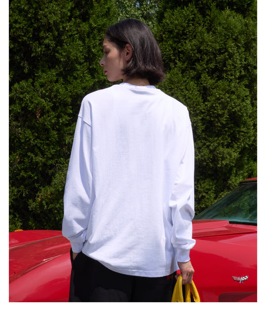 S45 Basic Large Logo Print Long Sleeve Tee | Face 3 Face