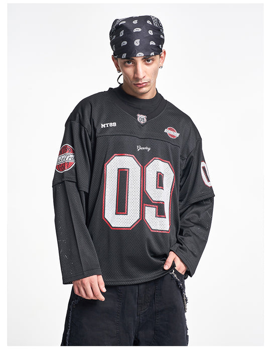 F3F Select 09 Numbered Mesh Long Sleeve Hockey Jersey | Face 3 Face