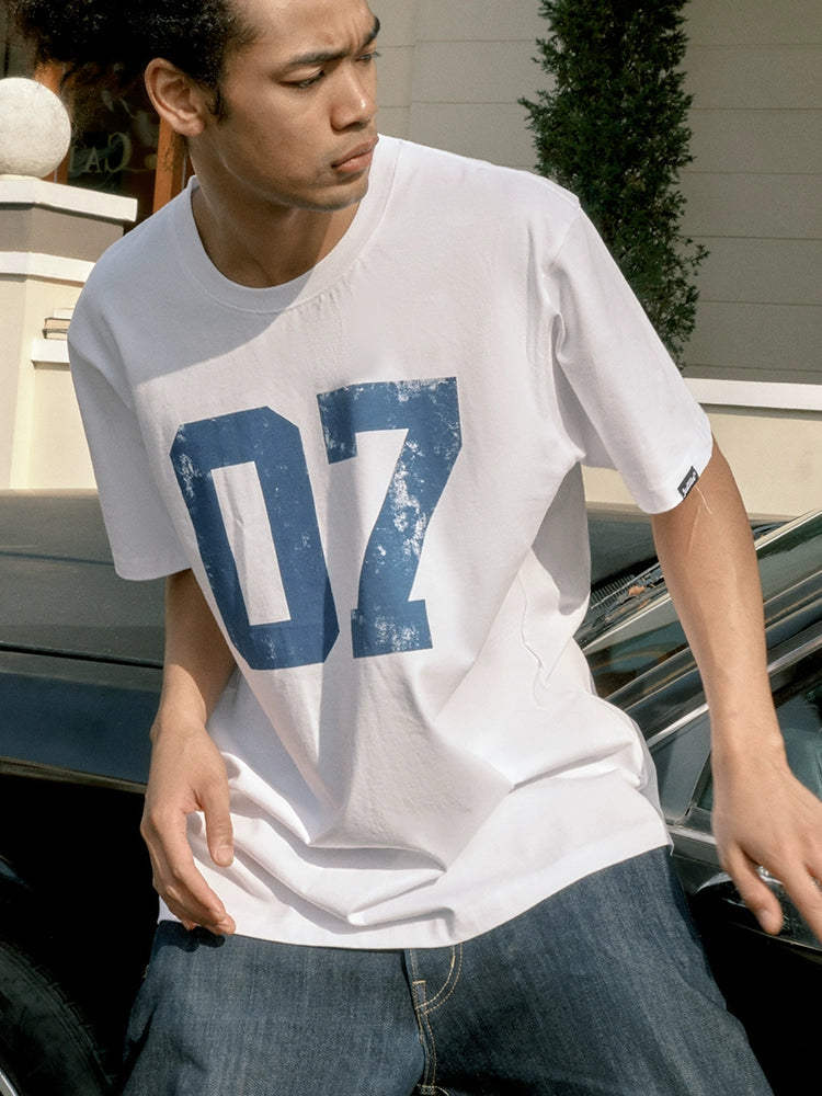 JUST VIBE Number 07 Vintage Print Tee | Face 3 Face