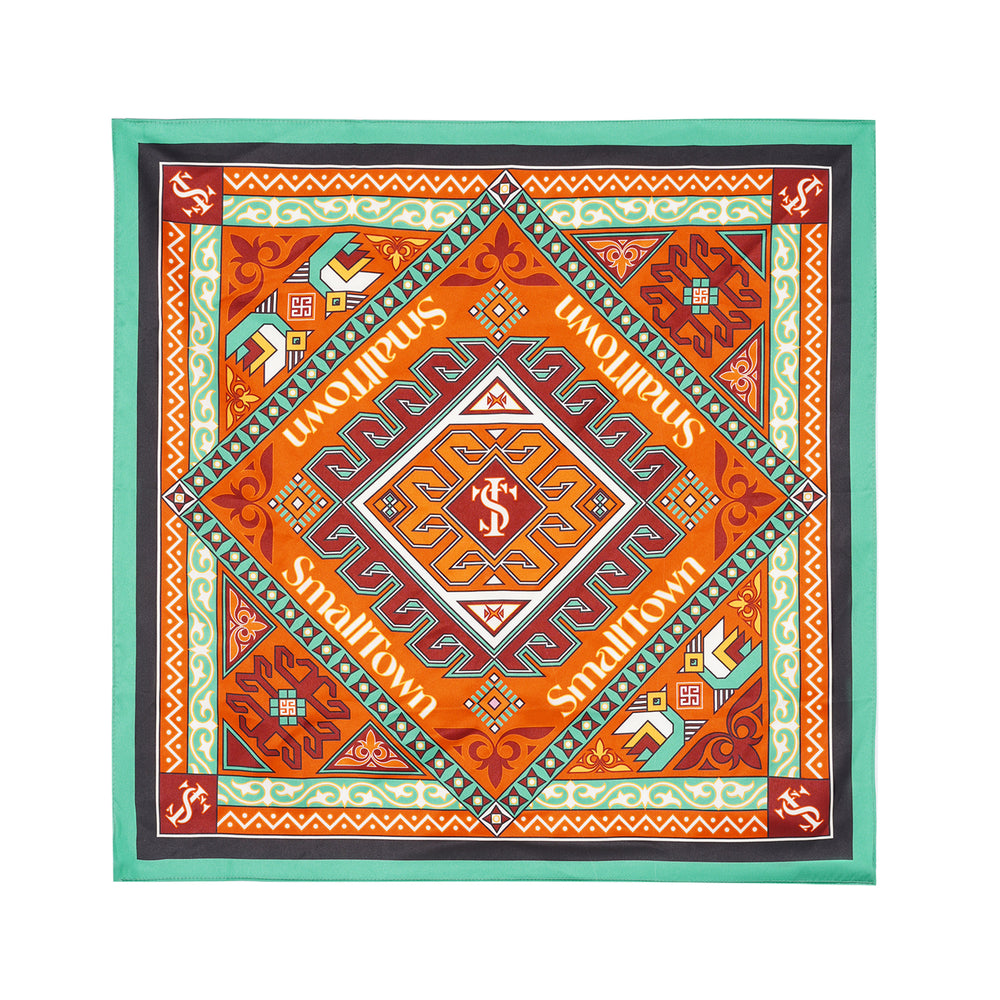 Small Town Kid Geometric Pattern Square Scarf | Face 3 Face