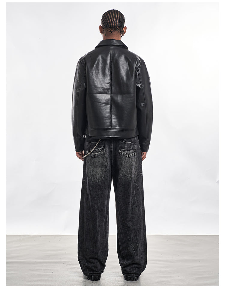 F3F Select PU Leather Motorcycle Jacket | Face 3 Face