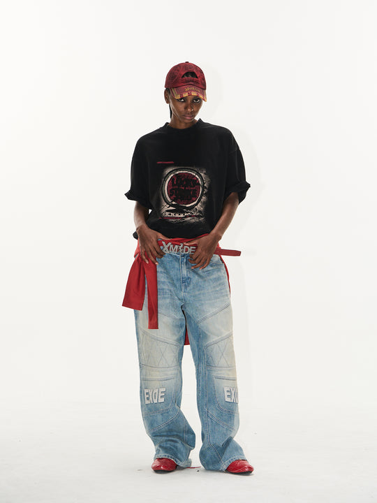 BLIND NO PLAN Washed Vintage Printed Tee | Face 3 Face