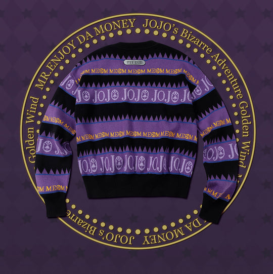 MEDM × JOJO Striped V Neck Knit Sweater | Face 3 Face