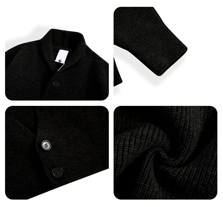 F3F Select Irregular Slant Button Knit Cardigan | Face 3 Face
