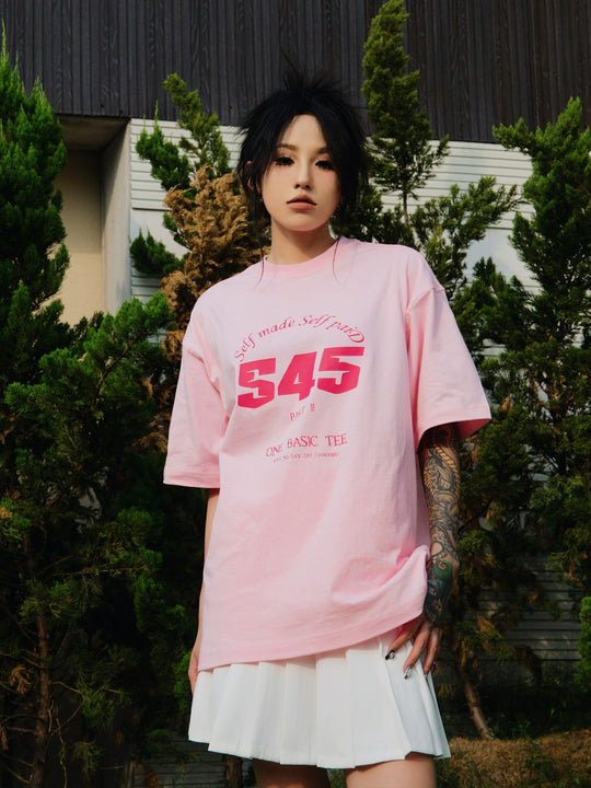 S45 Text Typography Basic Print Tee | Face 3 Face