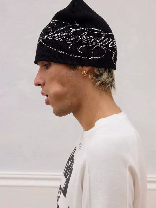 KARMANISTIC Rhinestone Knit Beanie | Face 3 Face