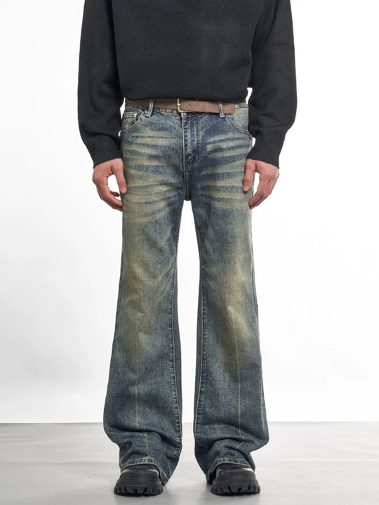 F3F Select Cat Whisker Washed Micro Flare Jeans | Face 3 Face