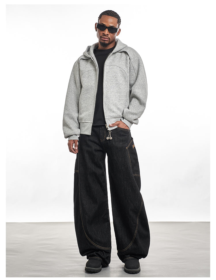 F3F Select Black Balloon Baggy Jeans | Face 3 Face