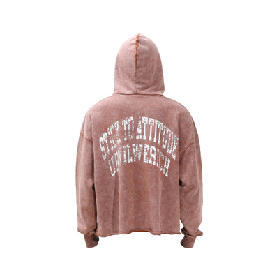 UNTILWERICH Heavy Washed Destruction Vintage Hoodie | Face 3 Face