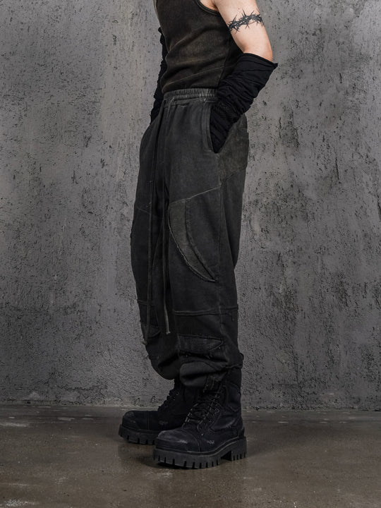 UNDERWATER Dirty Wash Deconstructed Drawstring Sweatpants | Face 3 Face