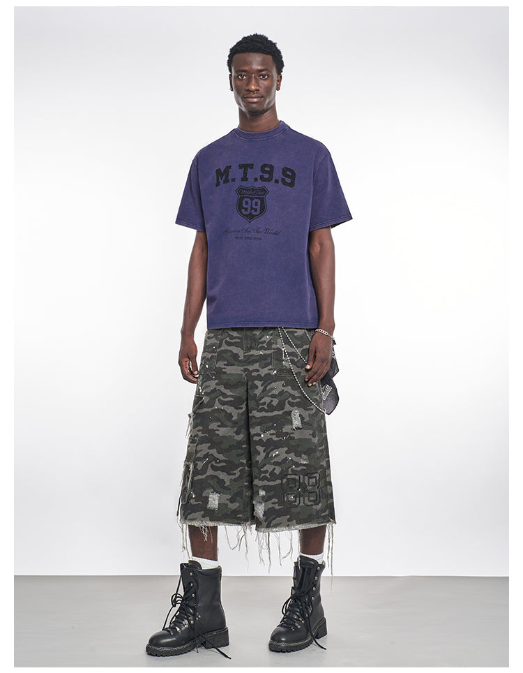 F3F Select Camouflage Splash Ink Utility Baggy Shorts | Face 3 Face