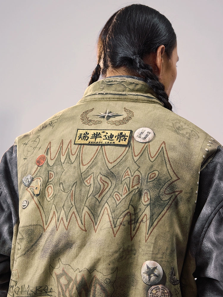 Remedy 3D Digital Print MA-1 Bomber Jacket | Face 3 Face