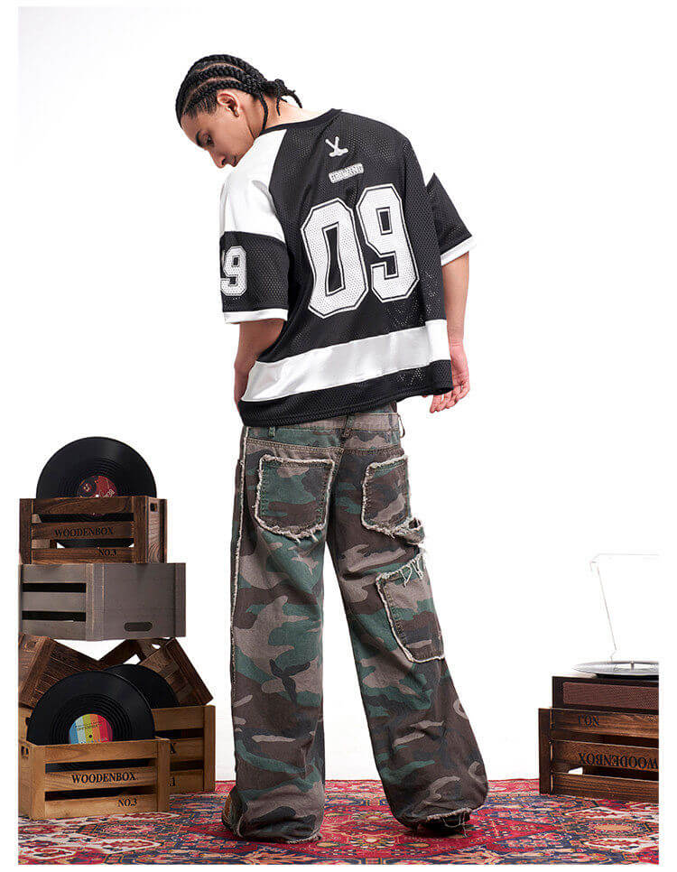 F3F Select Color Block Lace Up Mesh Short Sleeve Hockey Jersey | Face 3 Face