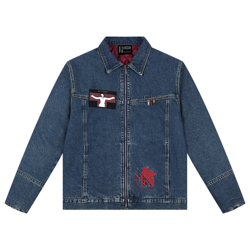 MEDM x EVA Lilith Embroidered Denim Jacket | Face 3 Face