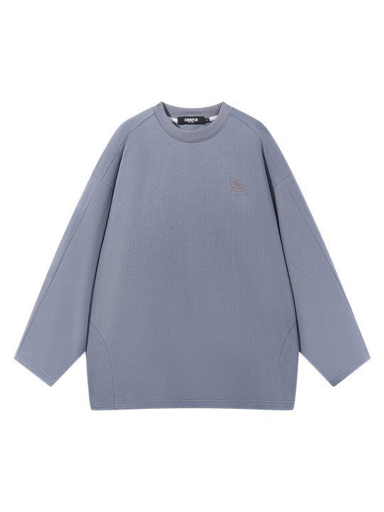 BLIND NO PLAN Logo Embroidered Inverted Sleeve Long Sleeve Tee | Face 3 Face