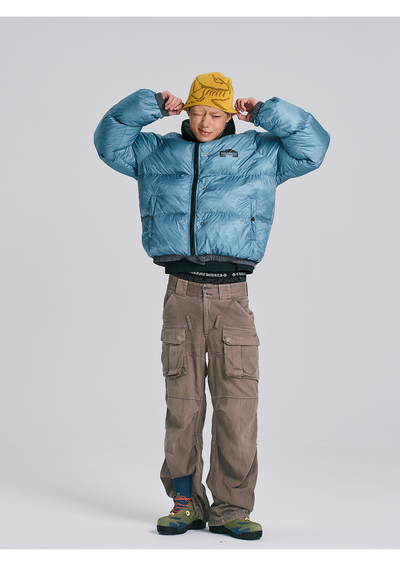 EVILKNIGHT(EK) Stand Up Collar Reversible Puffer Jacket | Face 3 Face