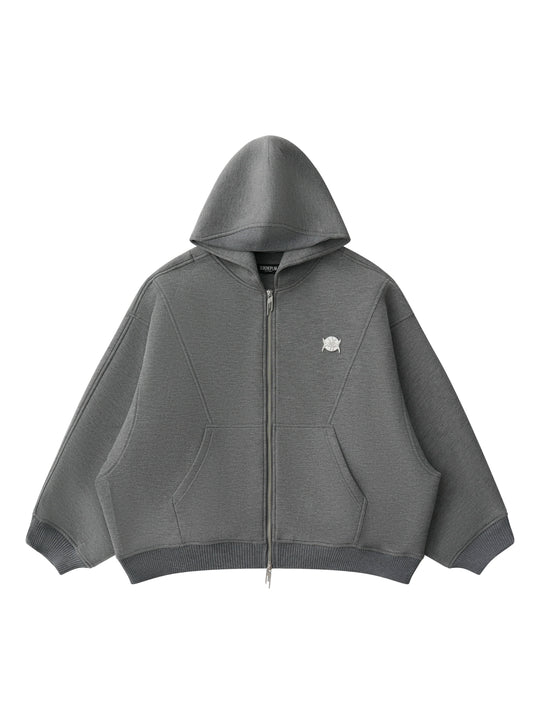 BLIND NO PLAN 3D Reconstructed Inverted Sleeves Zip-Up Hoodie | Face 3 Face