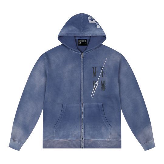 MEDM x EVA Evangelion Washed Zip-Up Hoodie | Face 3 Face