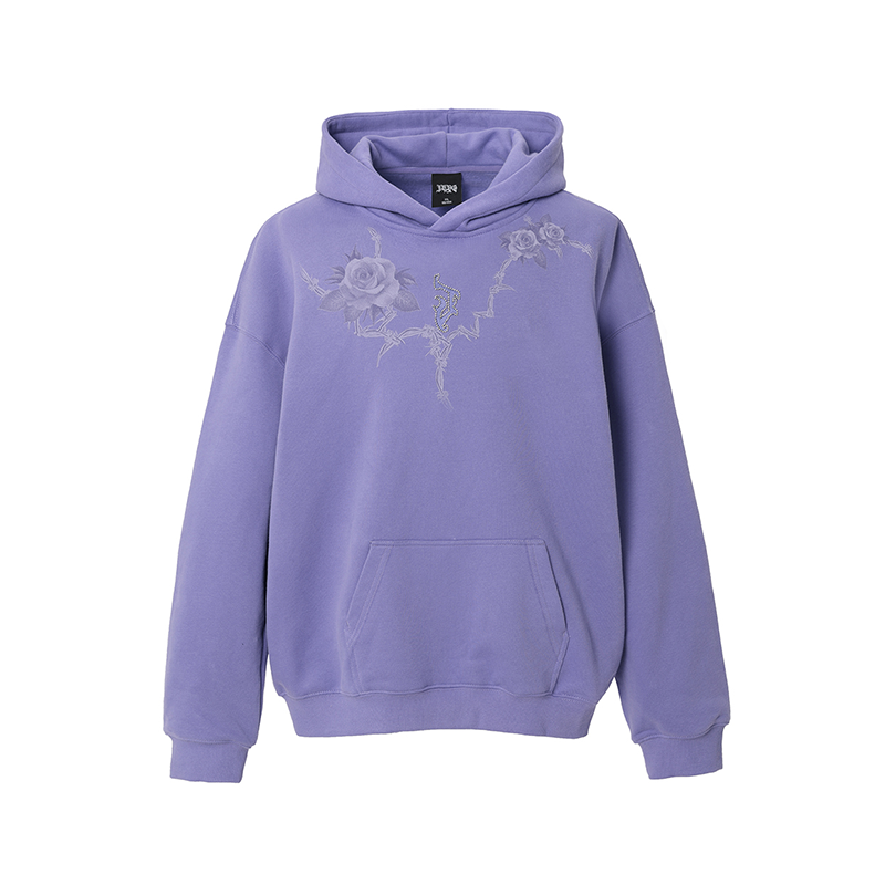 JHYQ Rose Printed 3D Embroidery Hoodie