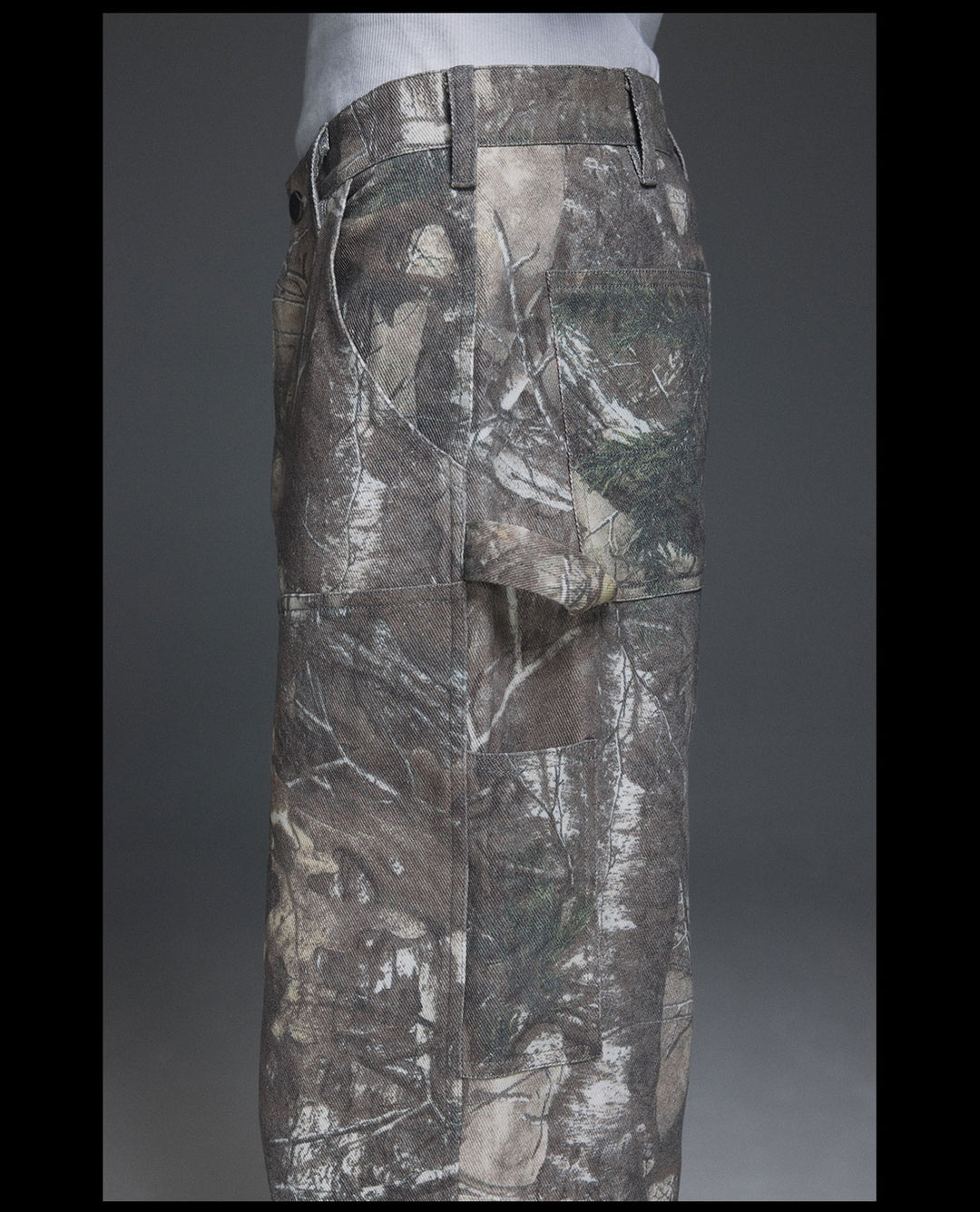 NOVACAM Tree Camo Double-Knee Flared Painter Pants | Face 3 Face