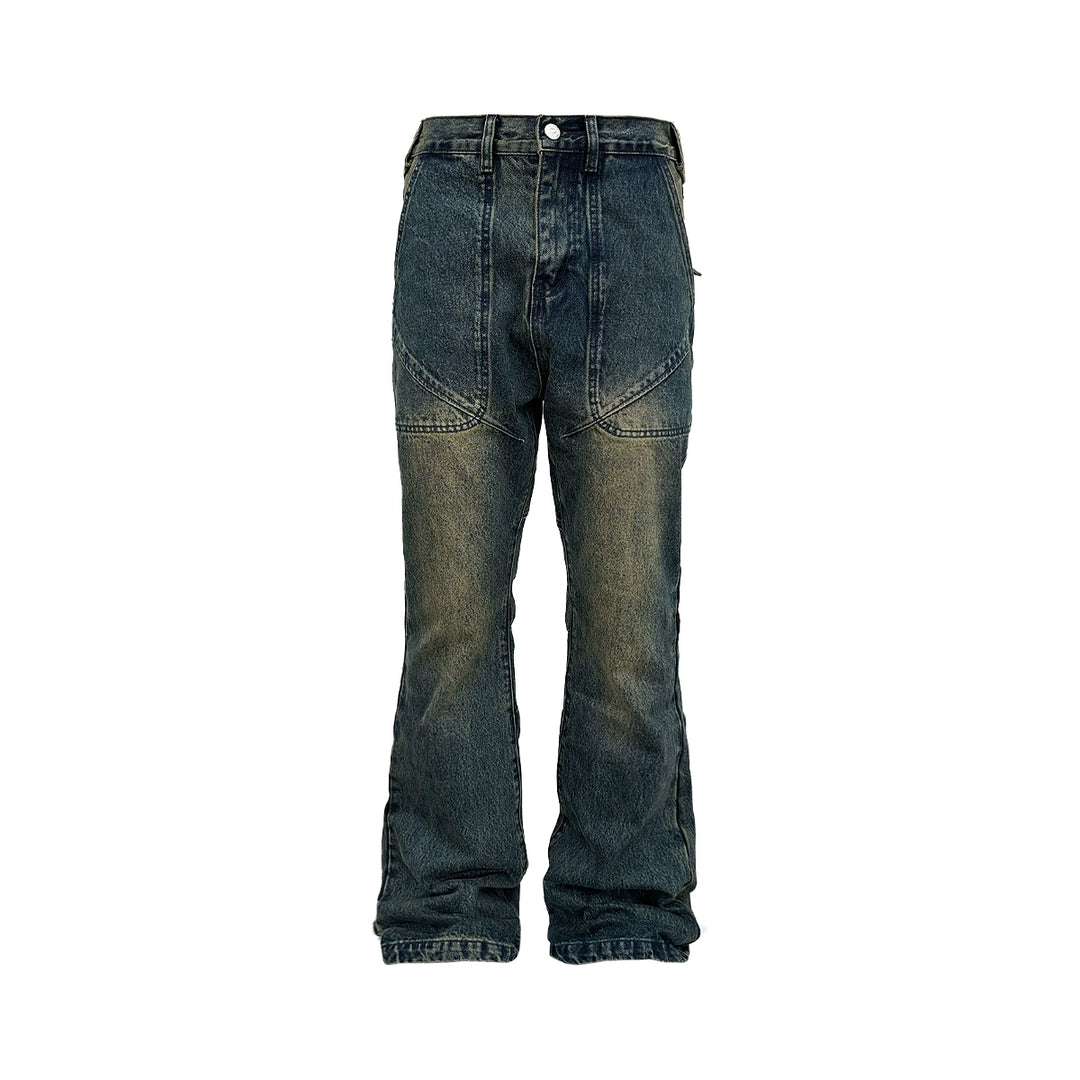 RUSURE Heavy Washed Flared Jeans | Face 3 Face