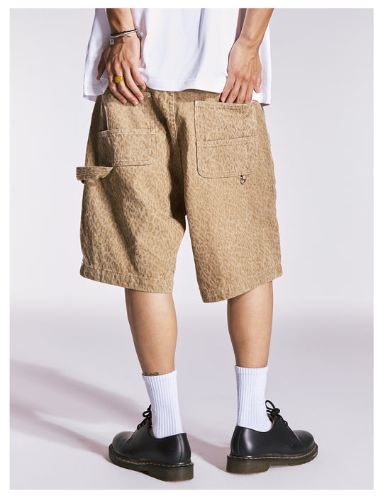 Remedy Leopard Work Painter Shorts | Face 3 Face