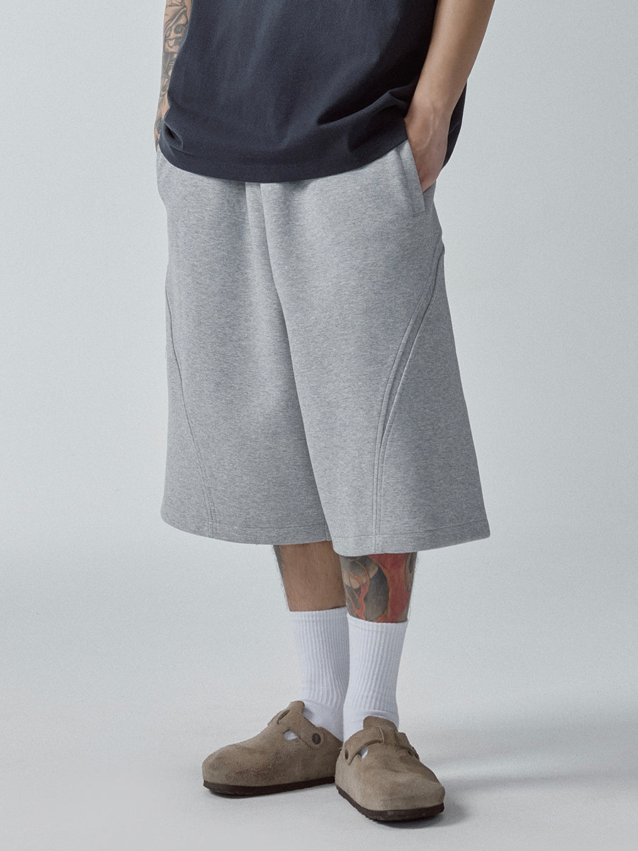F2CE Basic Stitching Sweat Shorts | Face 3 Face