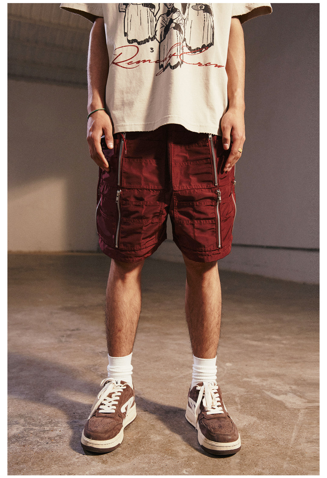 Remedy Multi Pocket Zipper Work Shorts | Face 3 Face