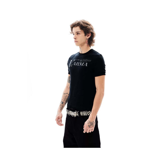 KARMANISTIC Logo and Musical Note Print Short Sleeve Tee | Face 3 Face