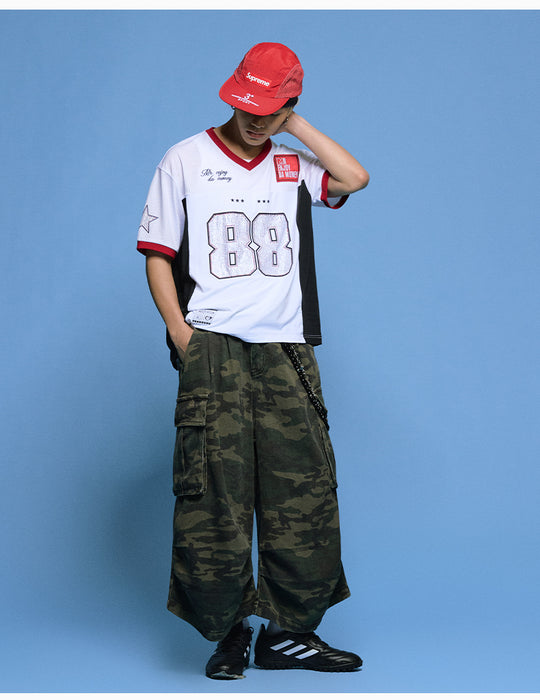 MEDM 88 Numbered Rhinestone Mesh Jersey | Face 3 Face