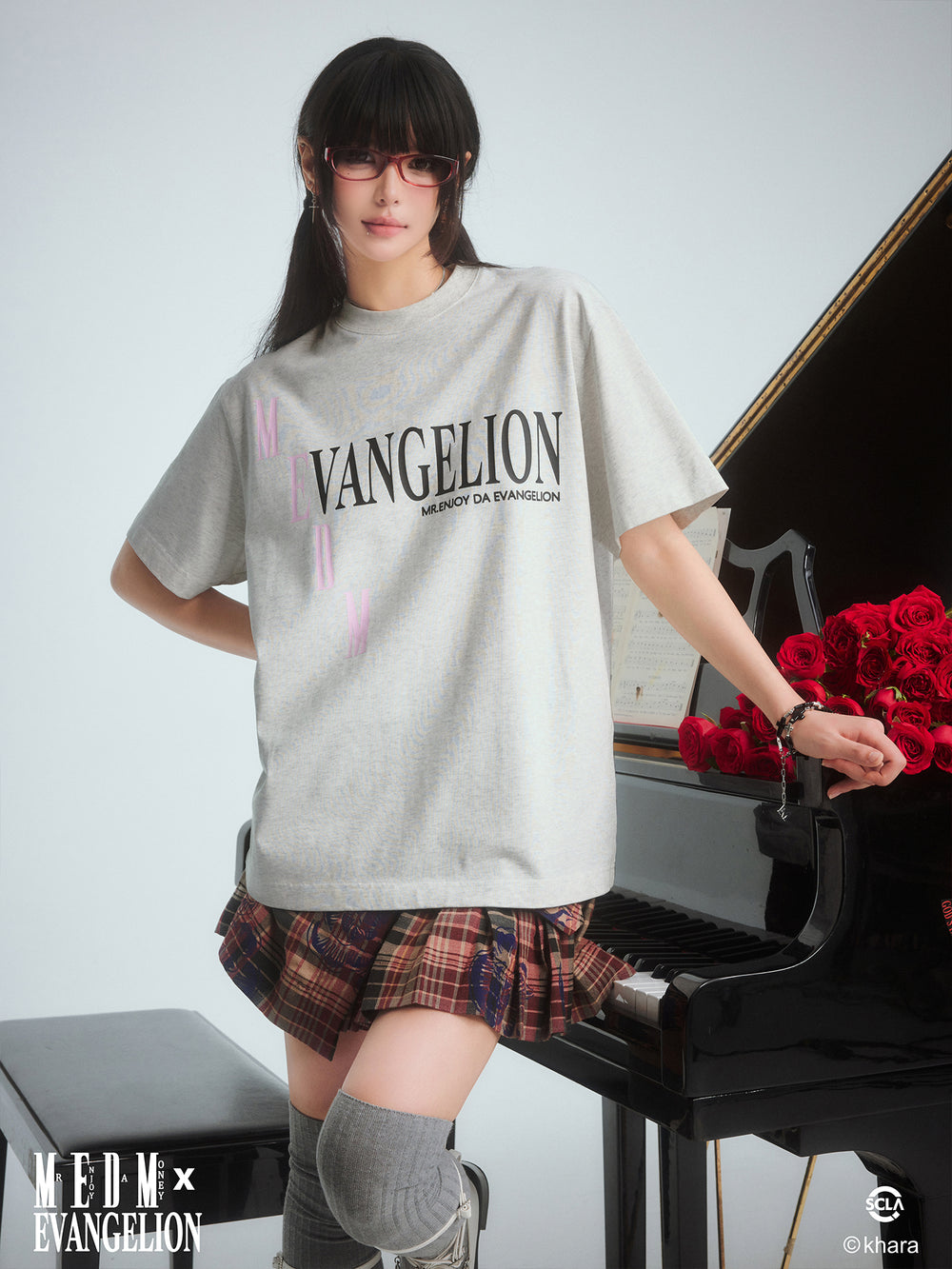 MEDM x EVA Basic Letter Logo Tee | Face 3 Face