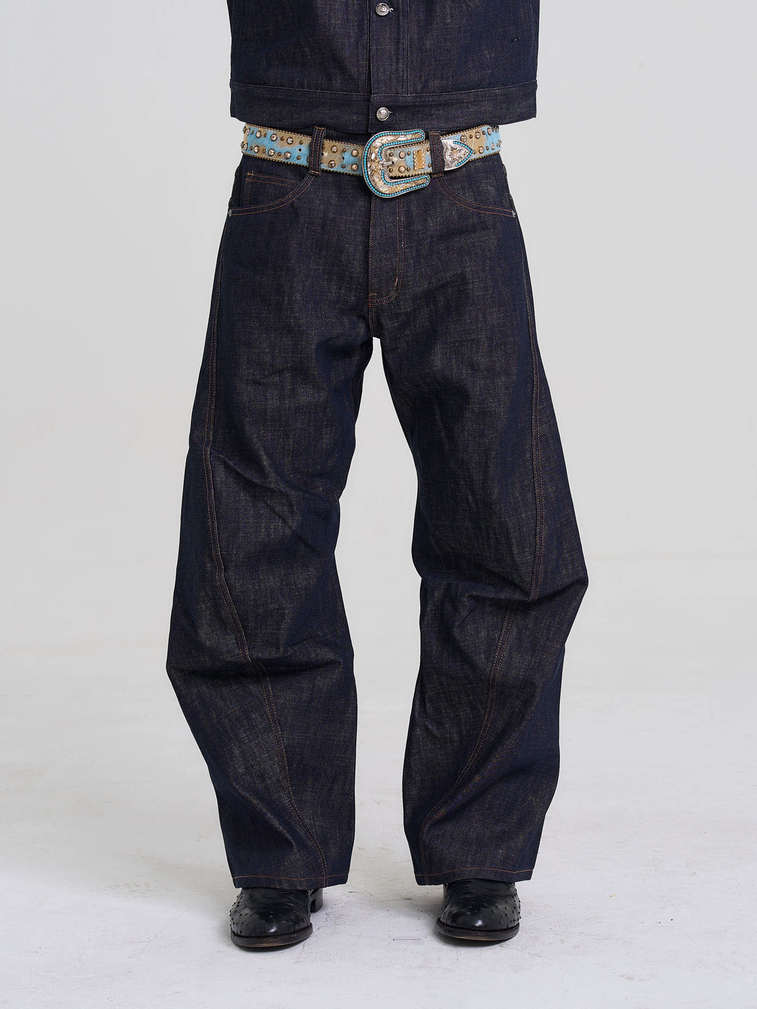 EVILKNIGHT(EK) Classic Tailoring Line Wide-Leg Jeans | Face 3 Face