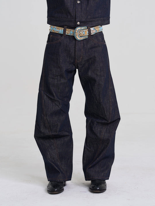 EVILKNIGHT(EK) Classic Tailoring Line Wide-Leg Jeans | Face 3 Face