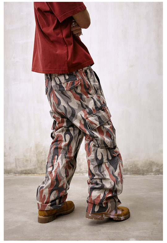 Remedy Flame Camouflage Work Cargo Pants | Face 3 Face