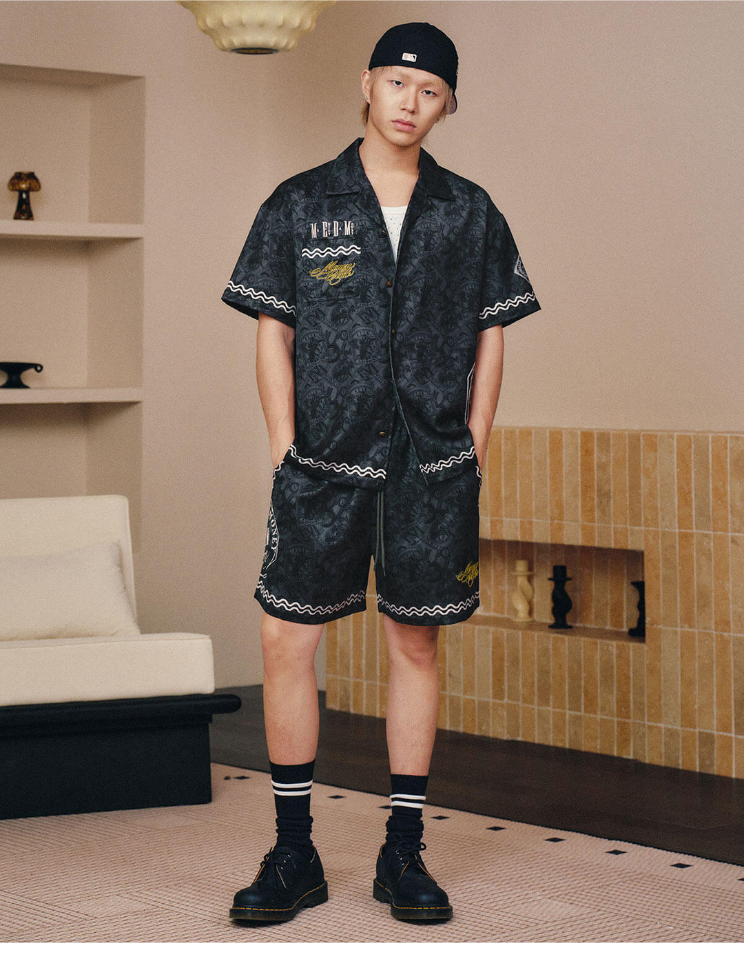 MEDM All Over Pattern Print Basketball Shorts | Face 3 Face