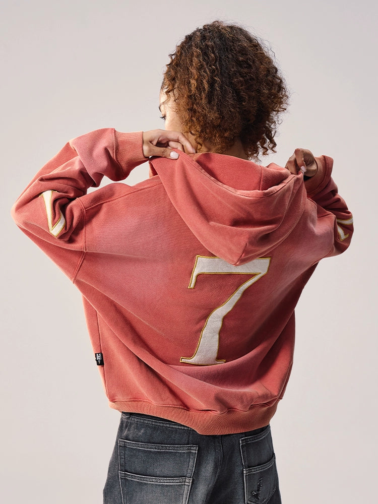 Remedy Washed Patch Embroidered Zip Up Hoodie | Face 3 Face