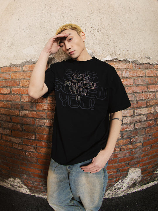 S45 Hot Diamond Printed Tee | Face 3 Face