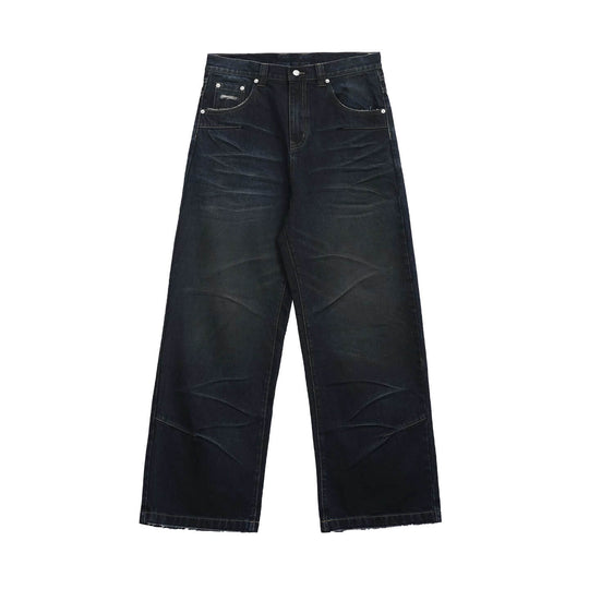 UNTILWERICH Vintage Whiskered Washed Distressed Jeans | Face 3 Face