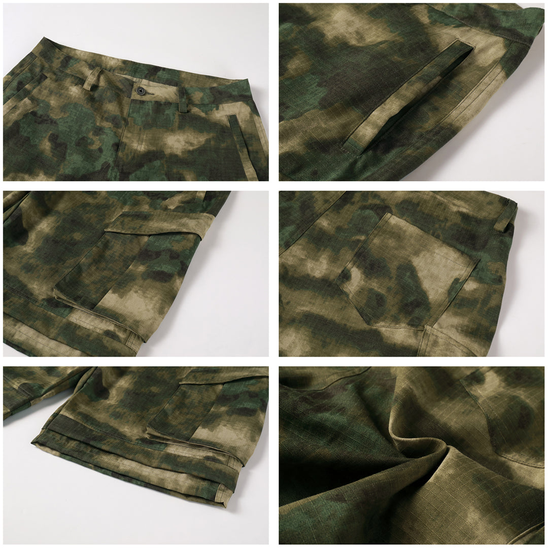 NOVACAM Camouflage Multi-Pocket Baggy Cargo Shorts | Face 3 Face