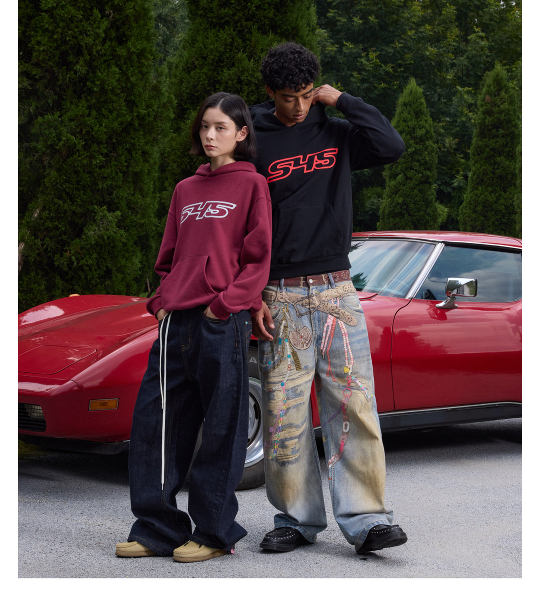 S45 Puff Logo Print Hoodie | Face 3 Face