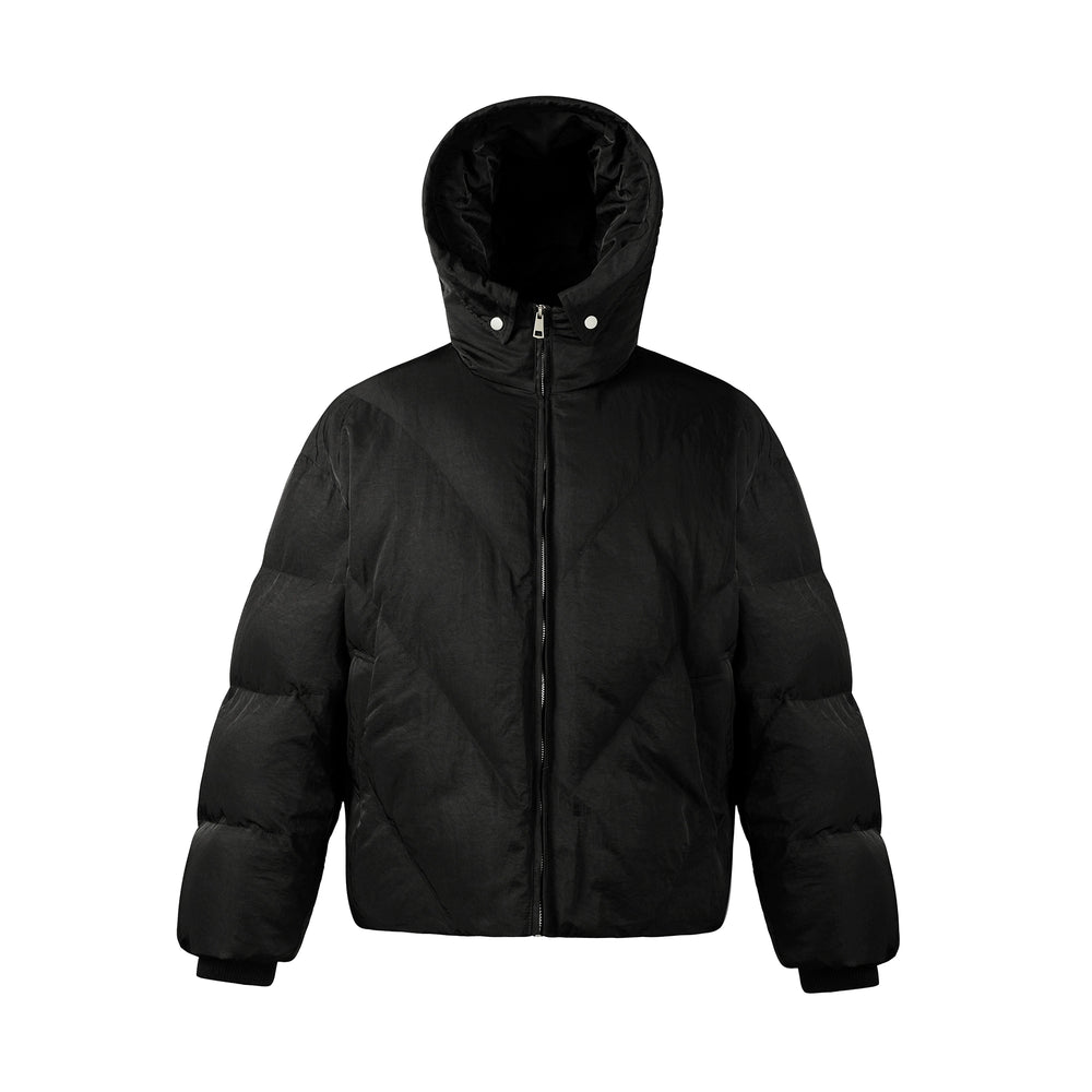 NOVACAM Hooded Short Puffer Jacket | Face 3 Face