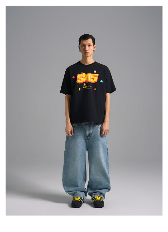 S45 Pacman Game Logo Tee | Face 3 Face