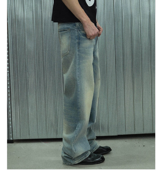 S45 Vintage Whisker Wash Distressed Jeans