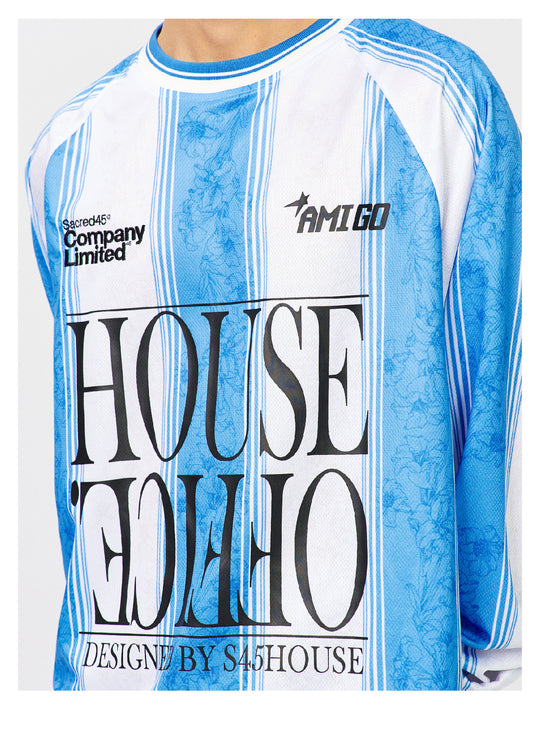 S45 Lily Floral Striped Long-Sleeve Jersey | Face 3 Face