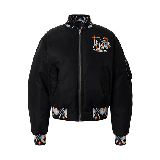 YADcrew x MEDM Ethnic Ribbed MA-1 Bomber Jacket | Face 3 Face