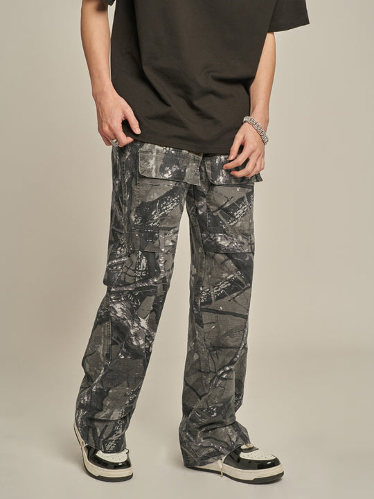 F3F Select Camouflage Paratrooper Outdoor Punch Work Pants