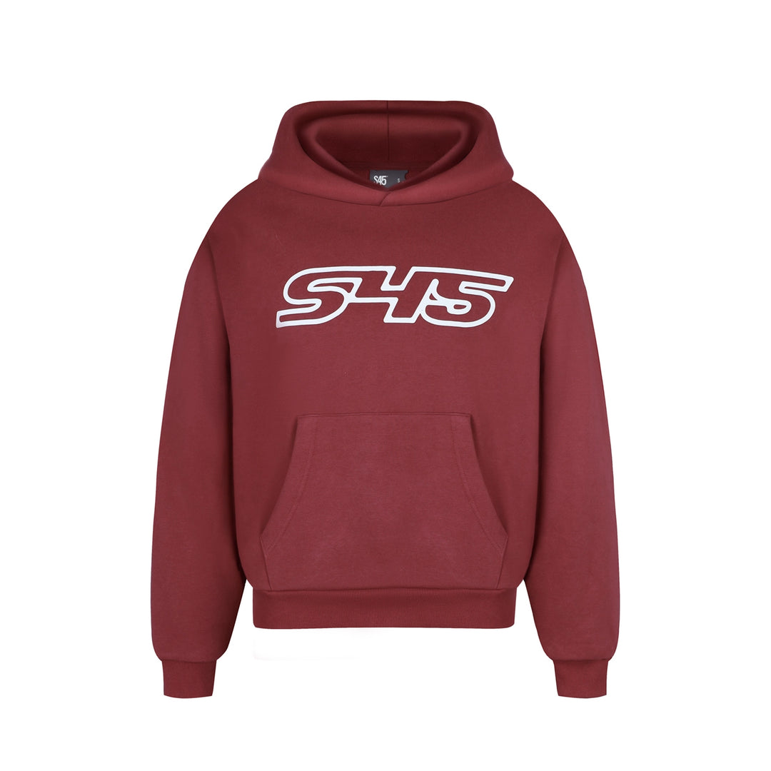 S45 Puff Logo Print Hoodie | Face 3 Face