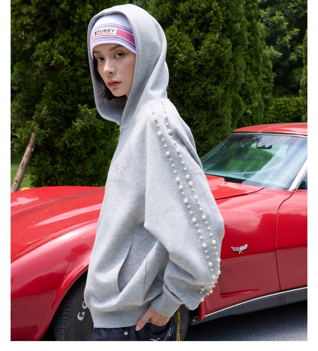 S45 Pearl Line Zip Up Hoodie | Face 3 Face