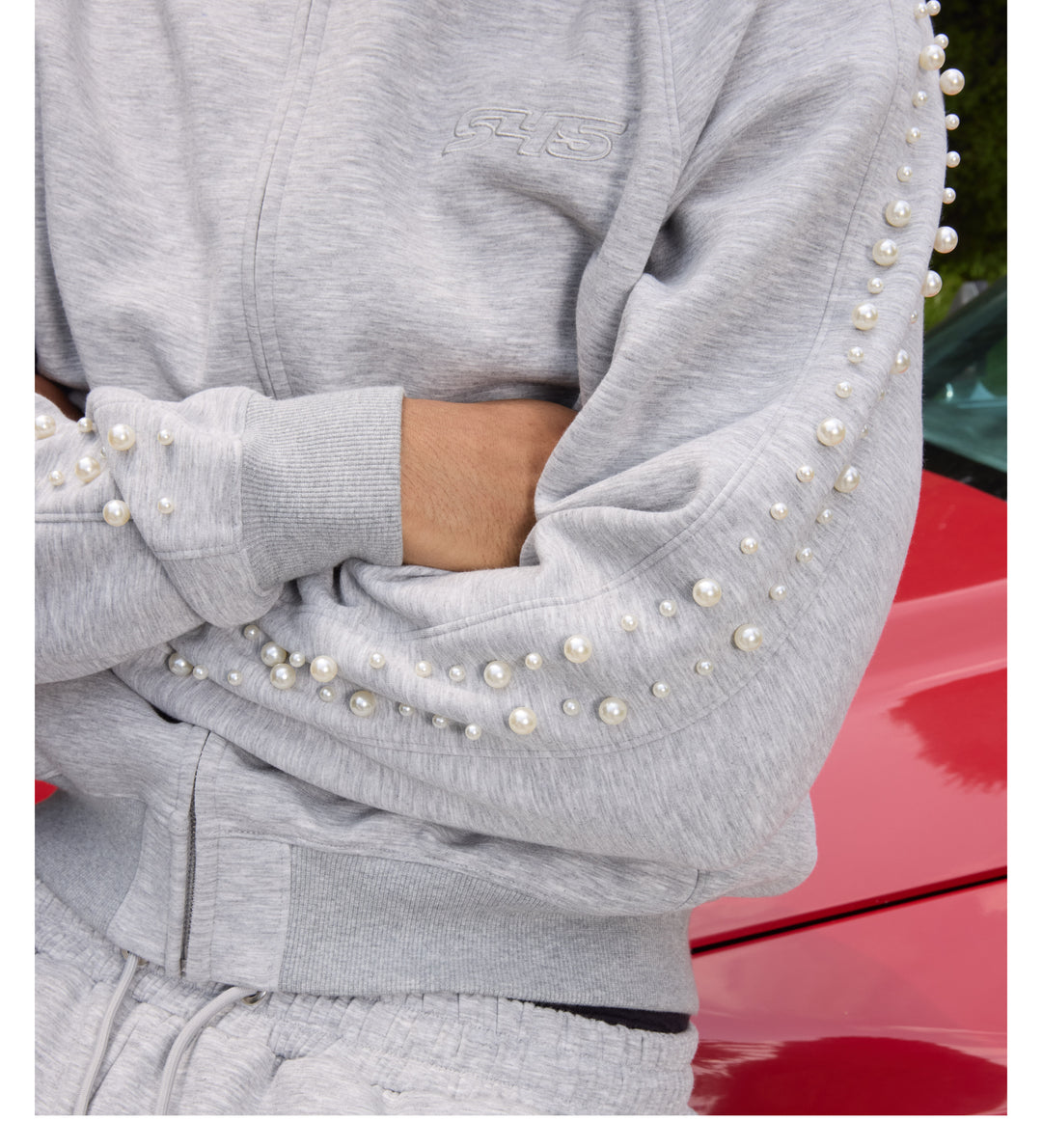 S45 Pearl Line Zip Up Hoodie | Face 3 Face