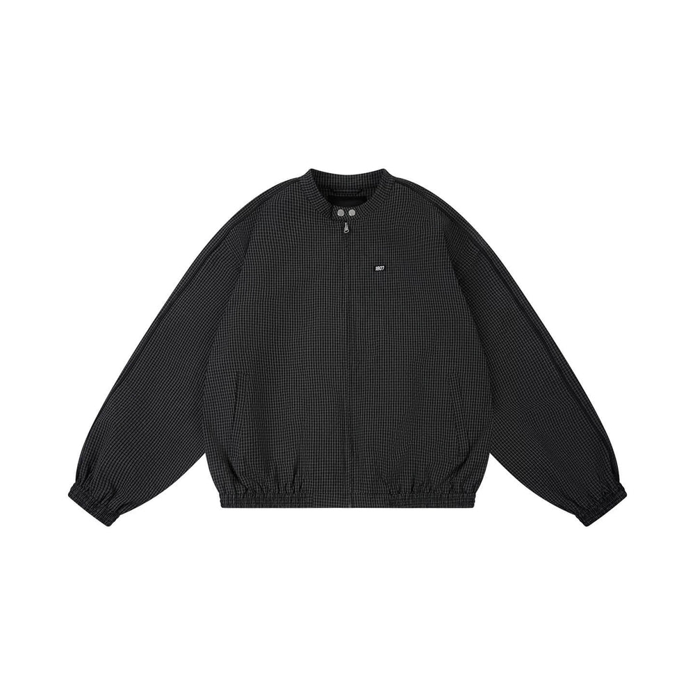 1807 Textured Plaid Track Jacket | Face 3 Face